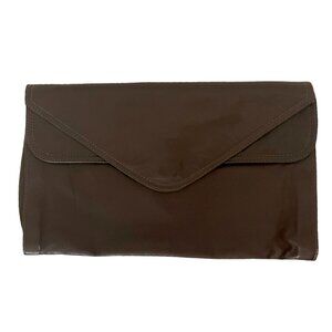 Vintage Real Leather Clutch 🇬🇧 Made in England | Brown Envelope Style